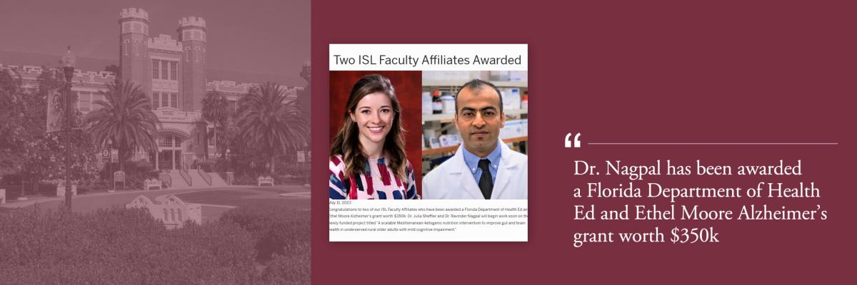 FSU team awarded a Florida Department of Health Ed and Ethel Moore Alzheimer’s grant